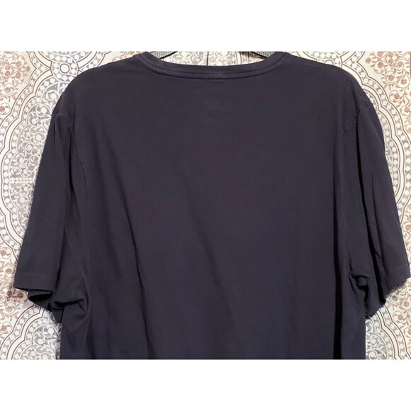 Michael Kors Mens Navy Blue Signature Logo Graphic T Shirt Xl - Picture 4 of 7